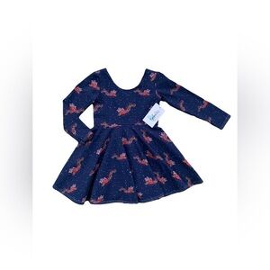 Babalus NWT Size 4T Handmade Winter Reindeer Santa Sleigh Dress